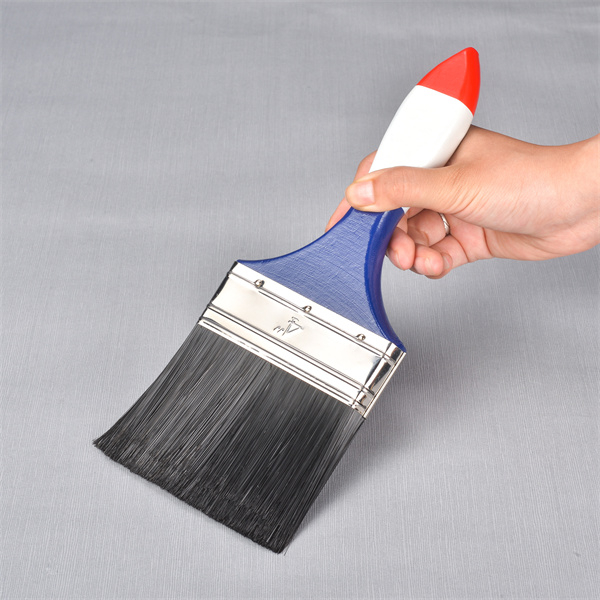 4 pouces Noir PBT Fil rouge Blanc Blanc Bleu Couleur Poignée en bois Amérique du Sud Brosse de peinture