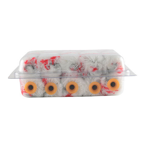 Rouleau de peinture double couleur acrylique MINI 4 "Polyster