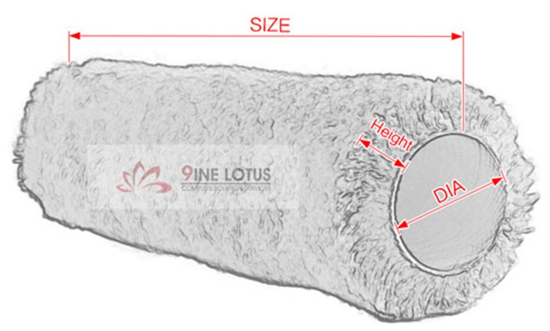 Taille du rouleau de peinture