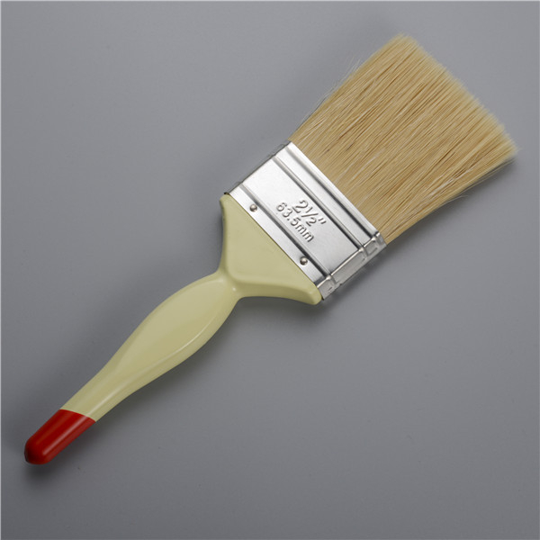 Pinceau de peinture de polyster 1 "à 4 " avec poignée en plastique brosse de peinture brisée blanche